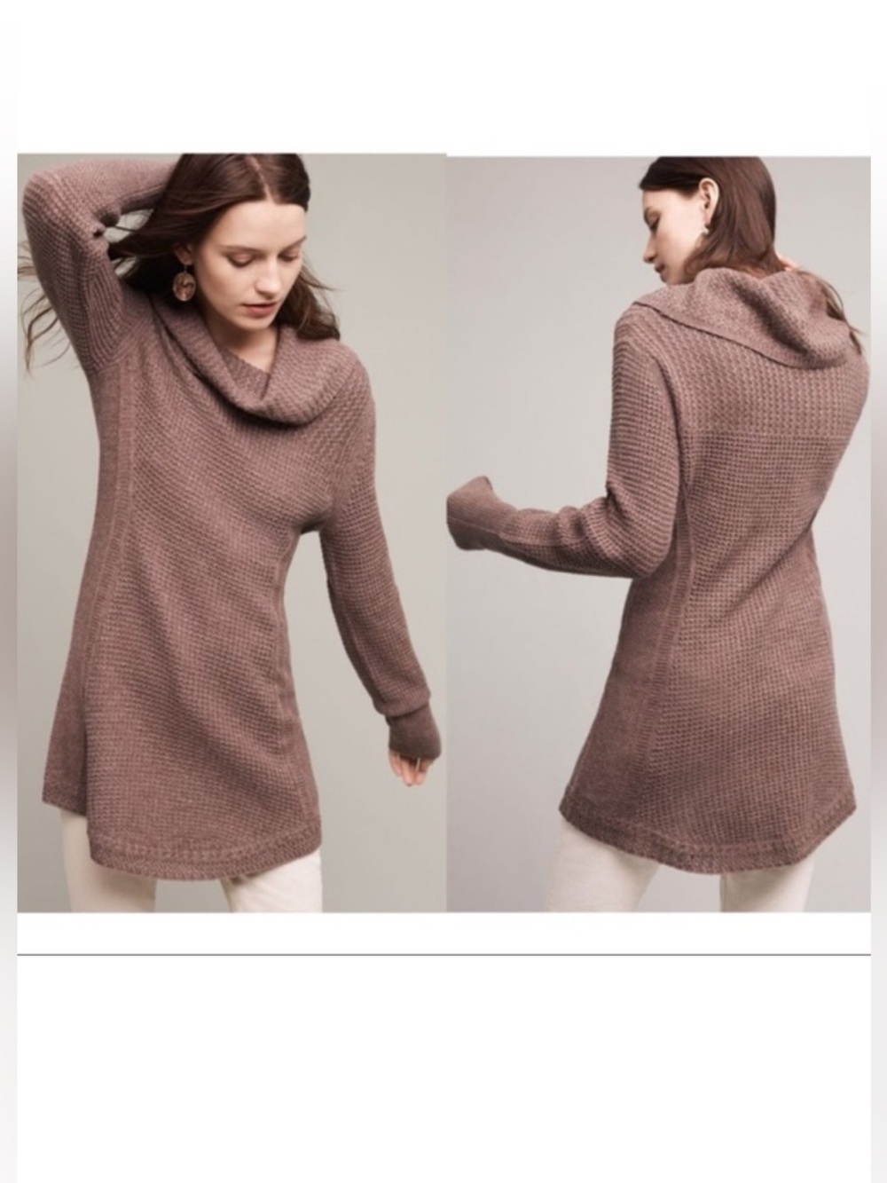 Angel of the North Brown Rosie Tunic Sweater Small